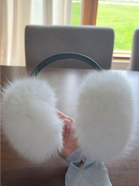 White Fur Earmuffs - Women's Winter Ear Warmers